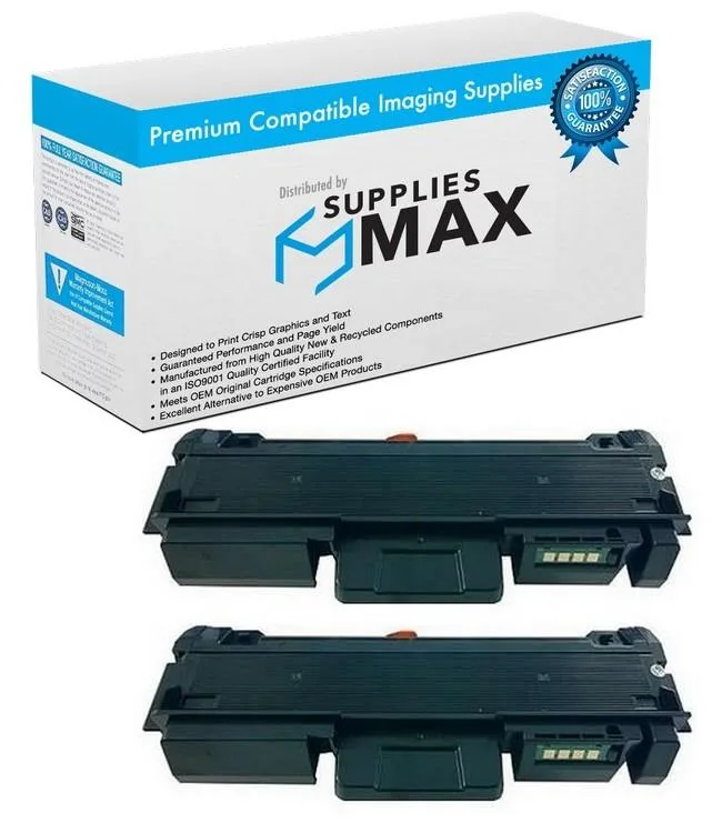 SuppliesMax SuppliesMax Samsung MLT-P116B Compatible Black Toner Cartridge 2 Pack 3000 Pages — product photo