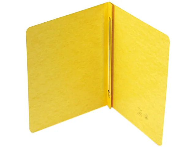 Smead Smead 81852 side-opening report cover, prong fastener, letter size, yellow — product photo