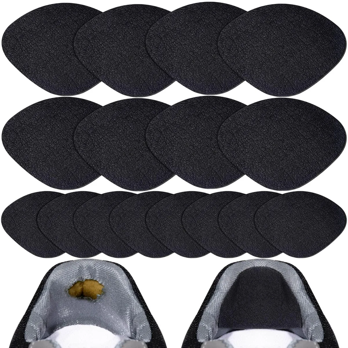  HTZNHXT 8 Pair Self-Adhesive Shoe Repair Patches Black — product photo
