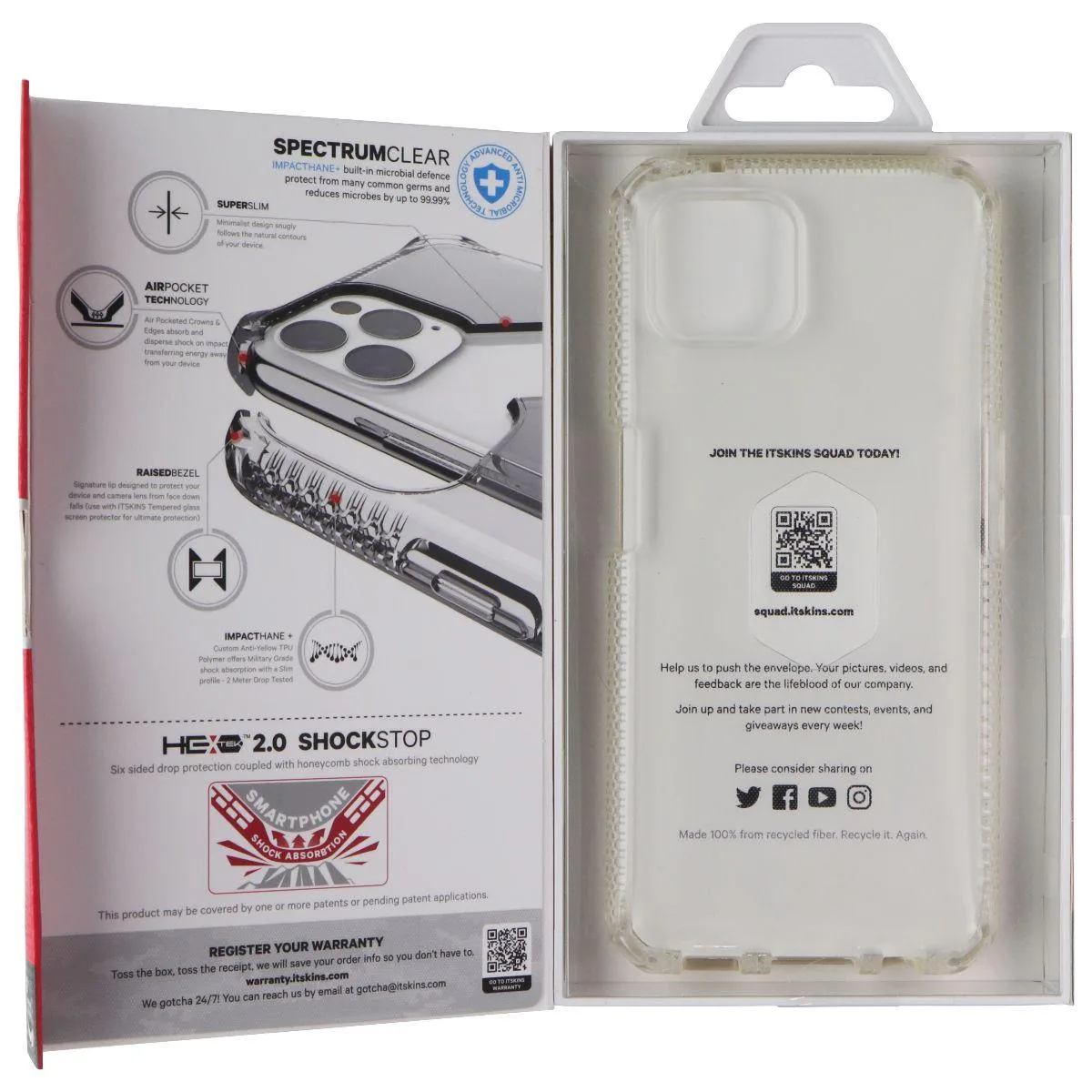 ITSKINS ITSKINS Spectrum Clear Case for OPPO Reno4 Z - Transparent — product photo