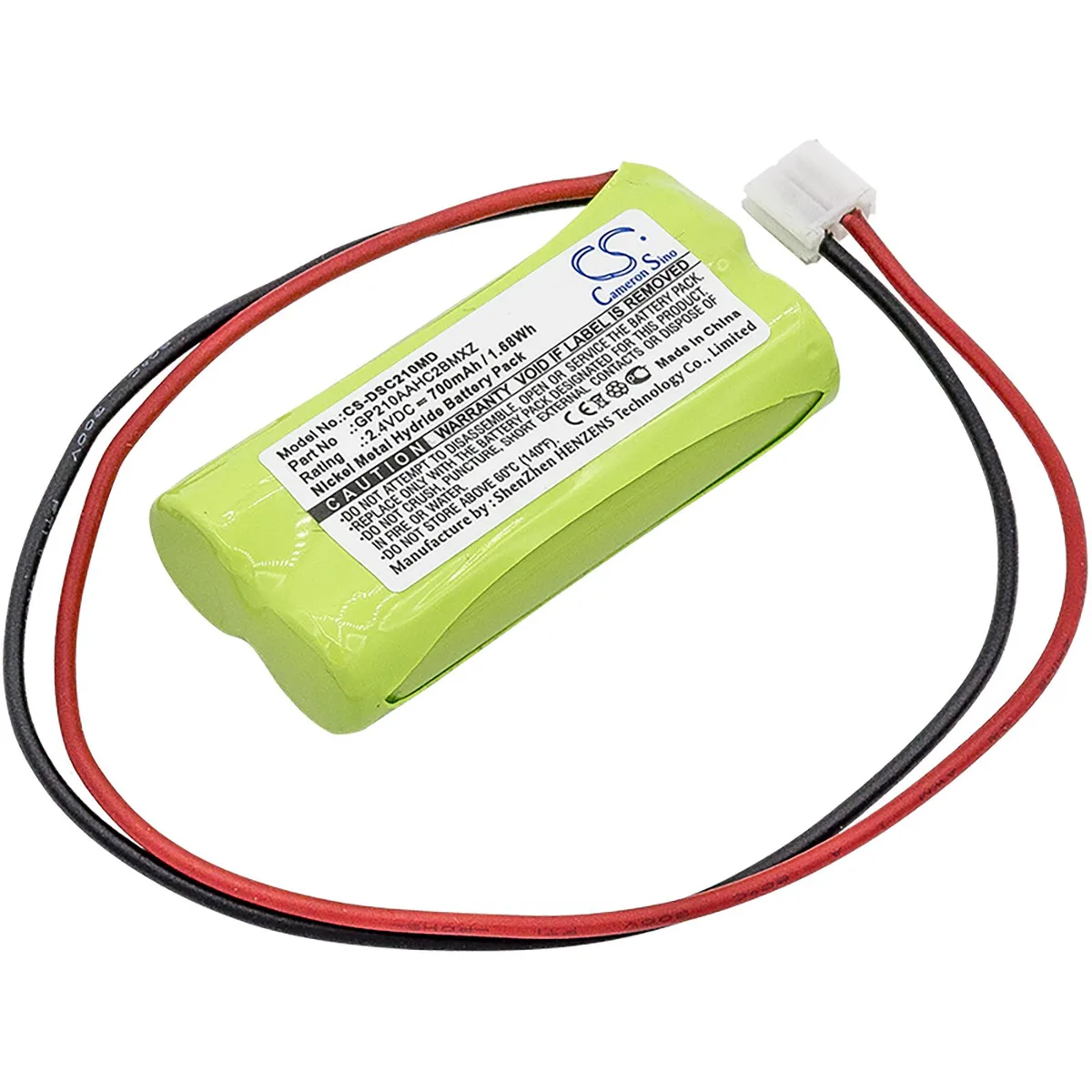 Cameron &amp; Co Cameron &amp; Co DS-CS-DSC210MD Ni-MH 2.4V 700mAh Green battery — product photo