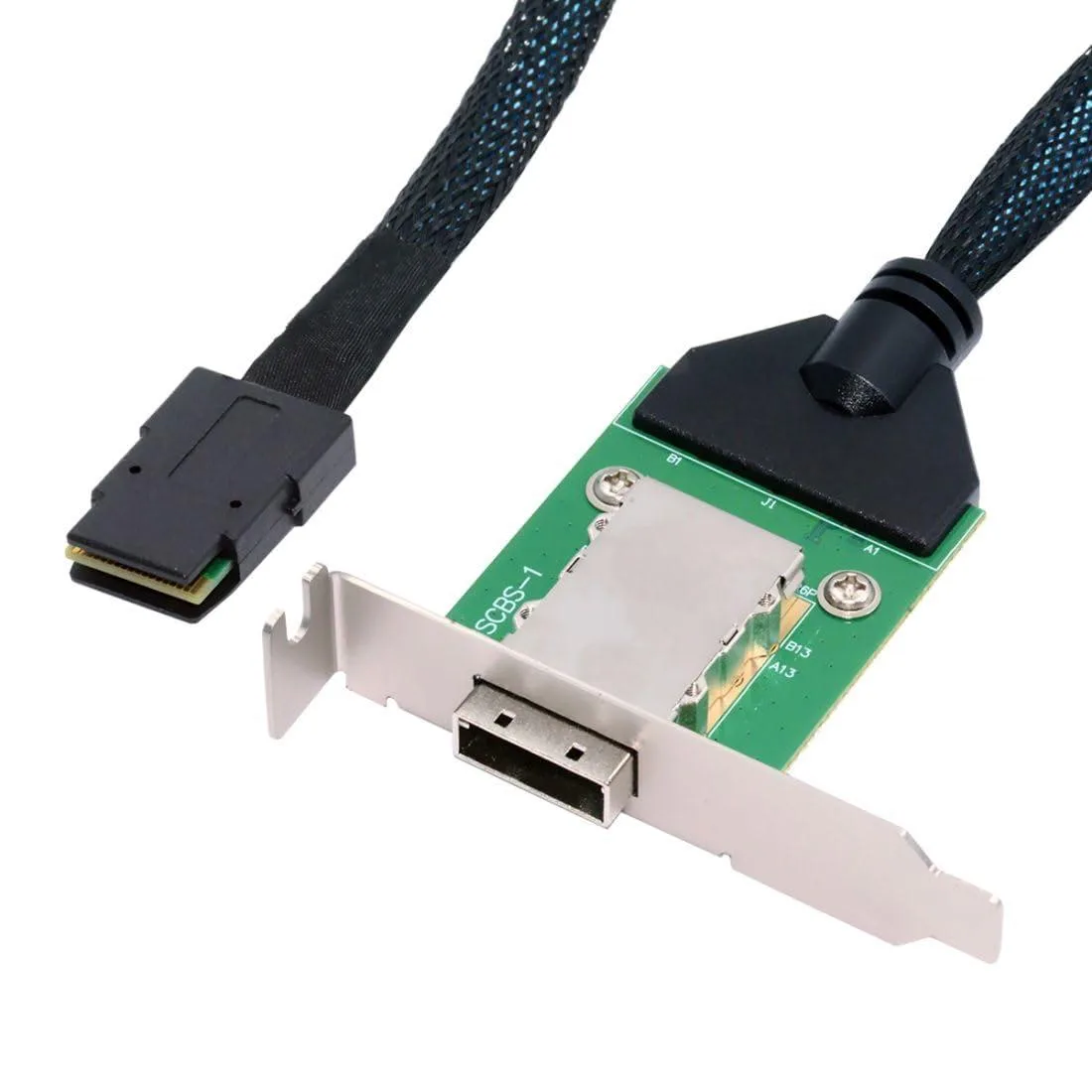 Vszerda Vszerda Mini SAS SFF-8087 36Pin to SFF-8088 26Pin Cable with Low Profile Bracket — product photo