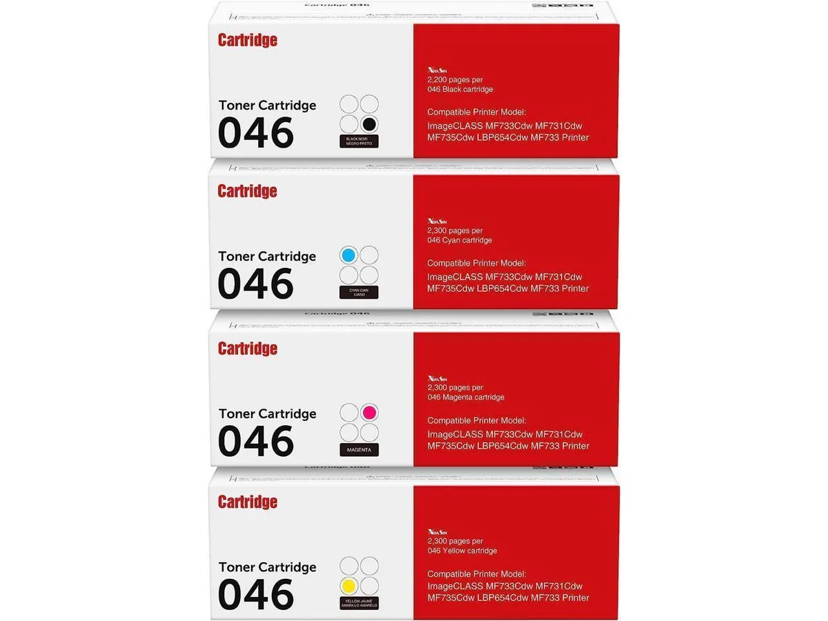 V4ink V4ink 046H 4-Pack Toner Cartridge (Black Cyan Magenta Yellow) — product photo
