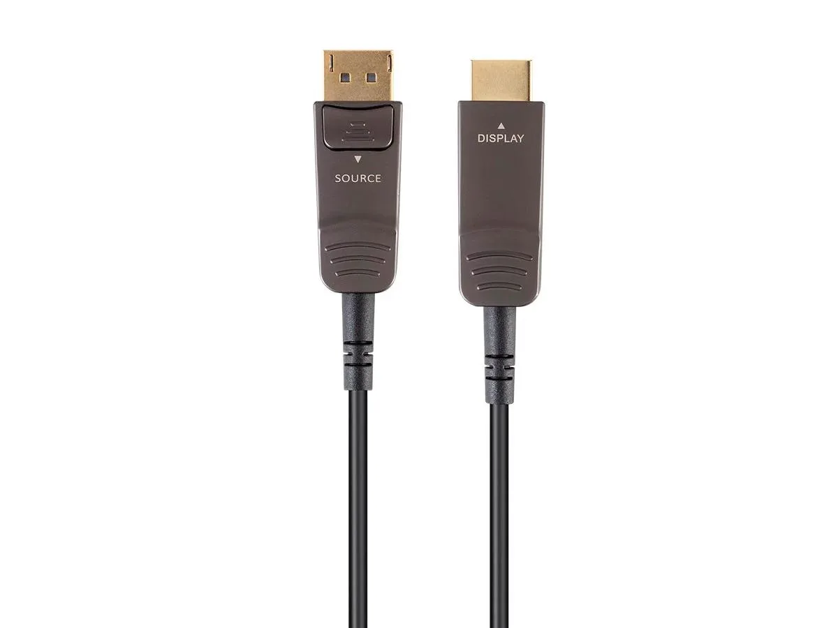 Monoprice Inc. Monoprice 139034 SlimRun AV HDR DisplayPort to HDMI Active Optical Cable 100ft — product photo