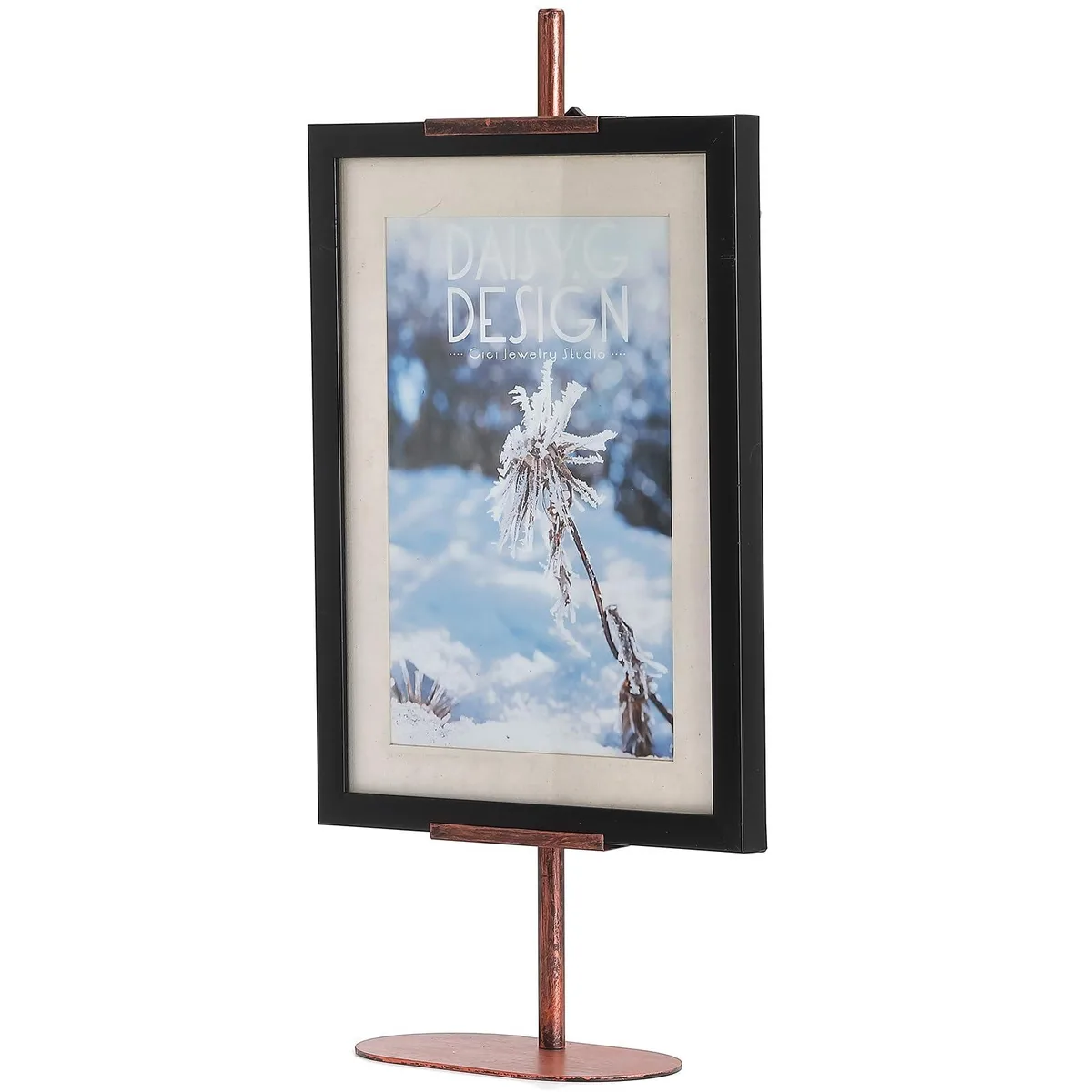  Business Source Tabletop Easel Stand 28" Antique Copper 9.84x5.9x29.13in — product photo