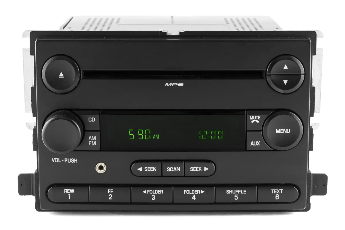 1 Factory Radio 1 Factory Radio 6S4T-18C869-BD receiver AM FM CD AUX 2006-2007 Ford Focus — product photo
