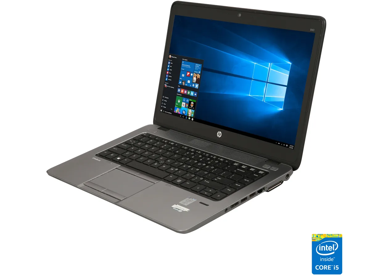 HP HP PCW-J5J36UP#ABA-R EliteBook 840 G1 laptop i5-4300U 8 GB 240 GB SSD 14.0" 1600 x 900 Windows 10 Pro 64-bit — product photo