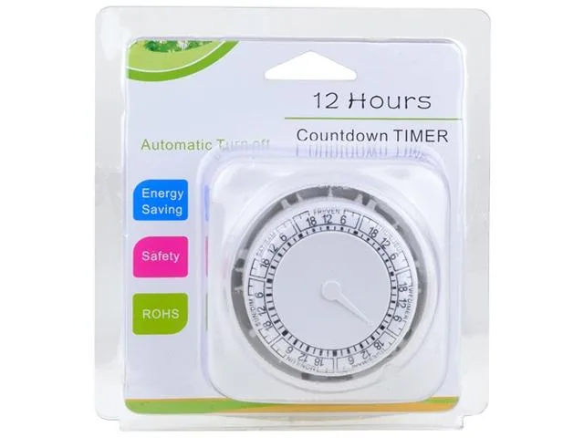 Bluecctv Bluecctv BNW60 12-Hour Countdown Timer White — product photo