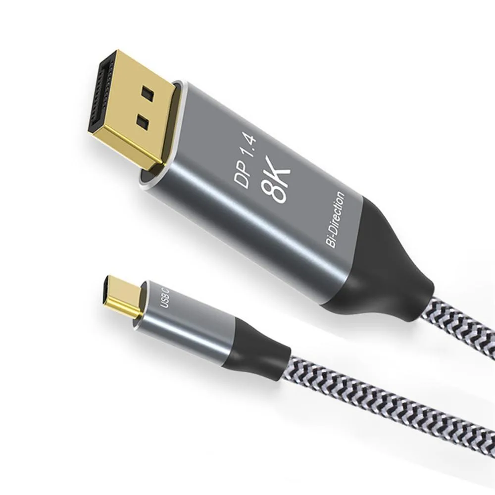 Fervit Fervit Reversible DisplayPort 1.4 to USB-C 3.1 Cable 1.8m — product photo