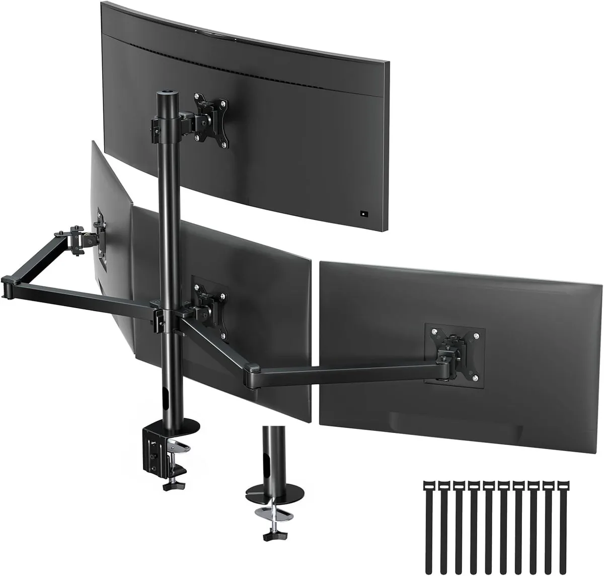 BFKK BFKK Quad Monitor Mount 17-32 Inches 22lbs VESA 75/100mm Black monitor accessory — product photo