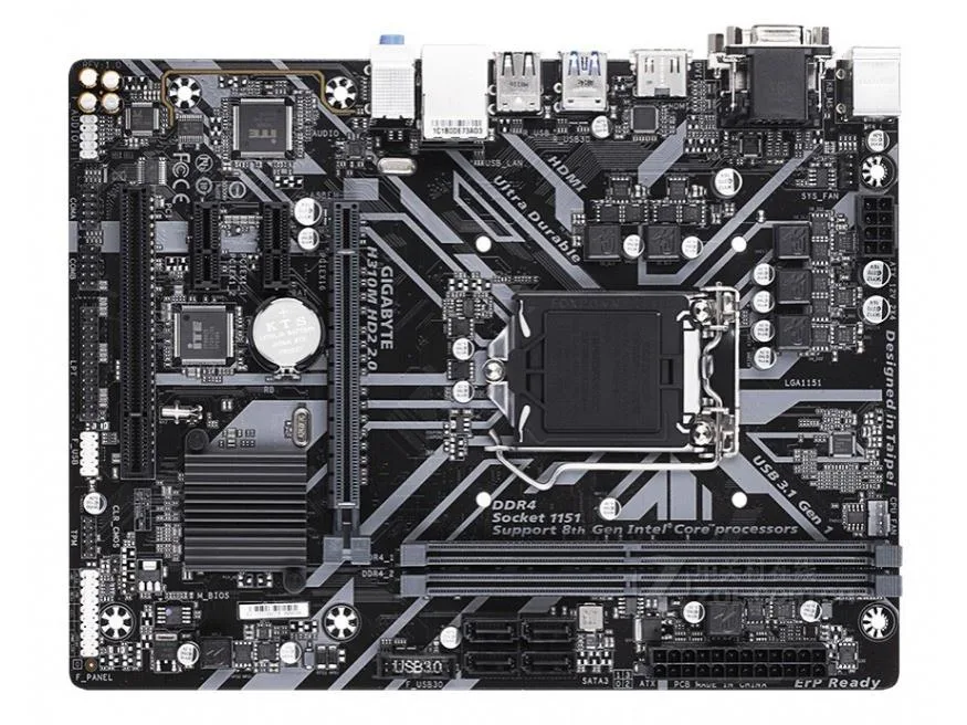 GIGABYTE GIGABYTE H310M HD2 2.0 Intel motherboard LGA 1151 DDR4 32GB Micro ATX — product photo