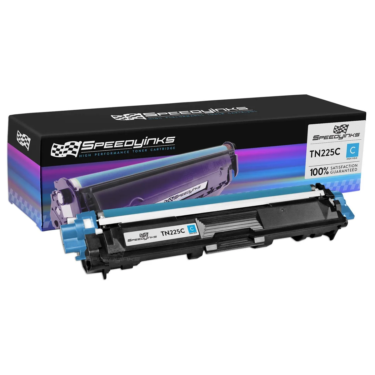 SpeedyInks SpeedyInks Compatible Toner Cartridge Replacement for Brother TN225 High-Yield Cyan 2200 Pages — product photo