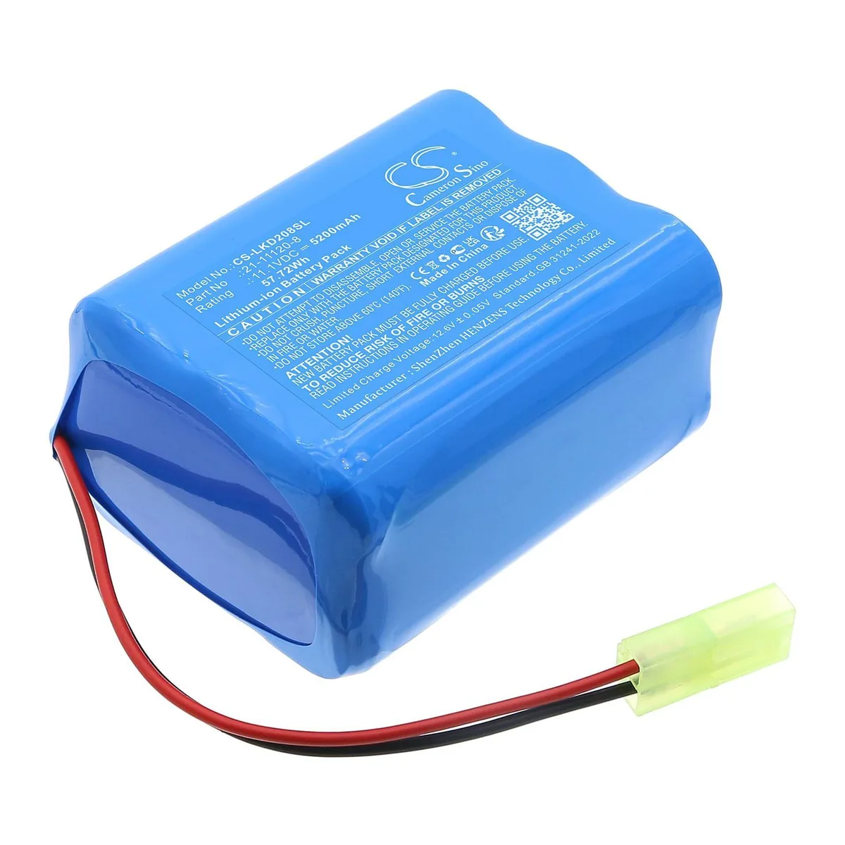  Cameron Sino 5200mAh 57.72Wh 11.1V Li-Poly Battery Lucky Duck 21-11120-8 — product photo