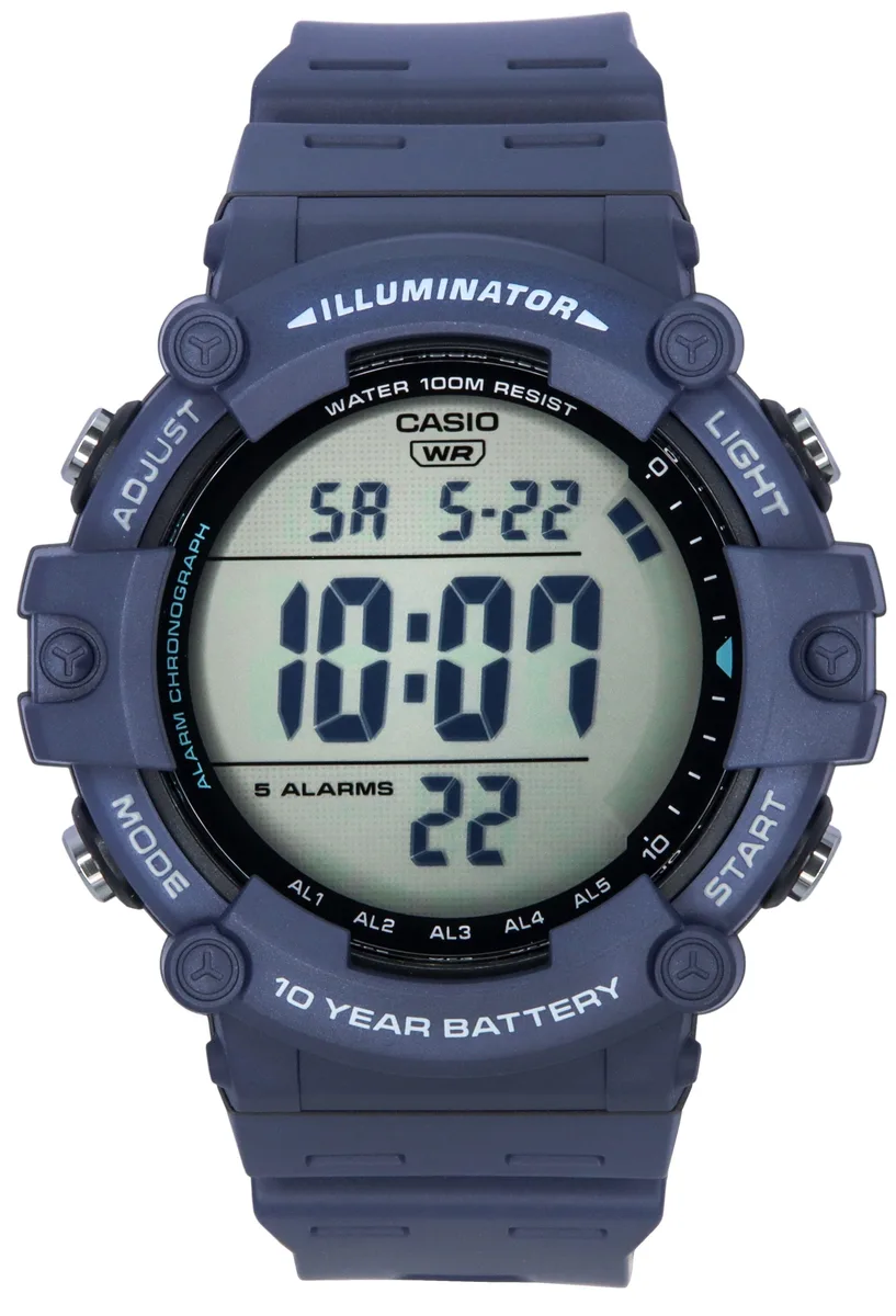 CASIO CASIO AE-1500WH-2A Blue Resin Digital Watch 100m 51.20mm — product photo