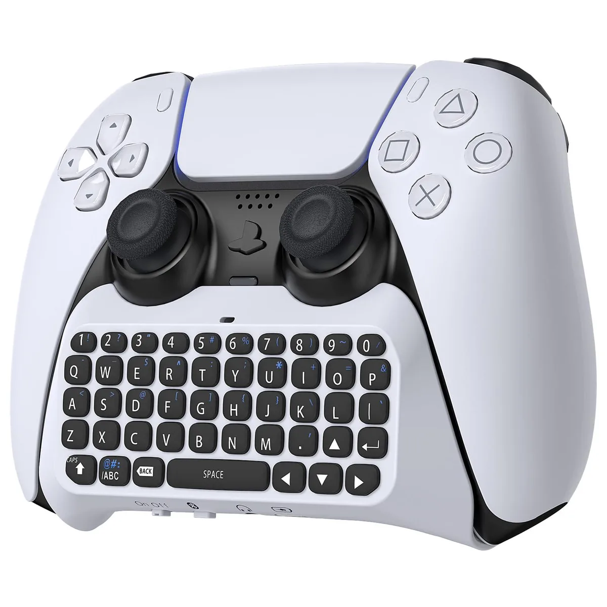  MENEEA PSF41-US-ZLX-2 Wireless Controller Keyboard for PS5/PS5 Pro, Bluetooth 3.0, White — product photo