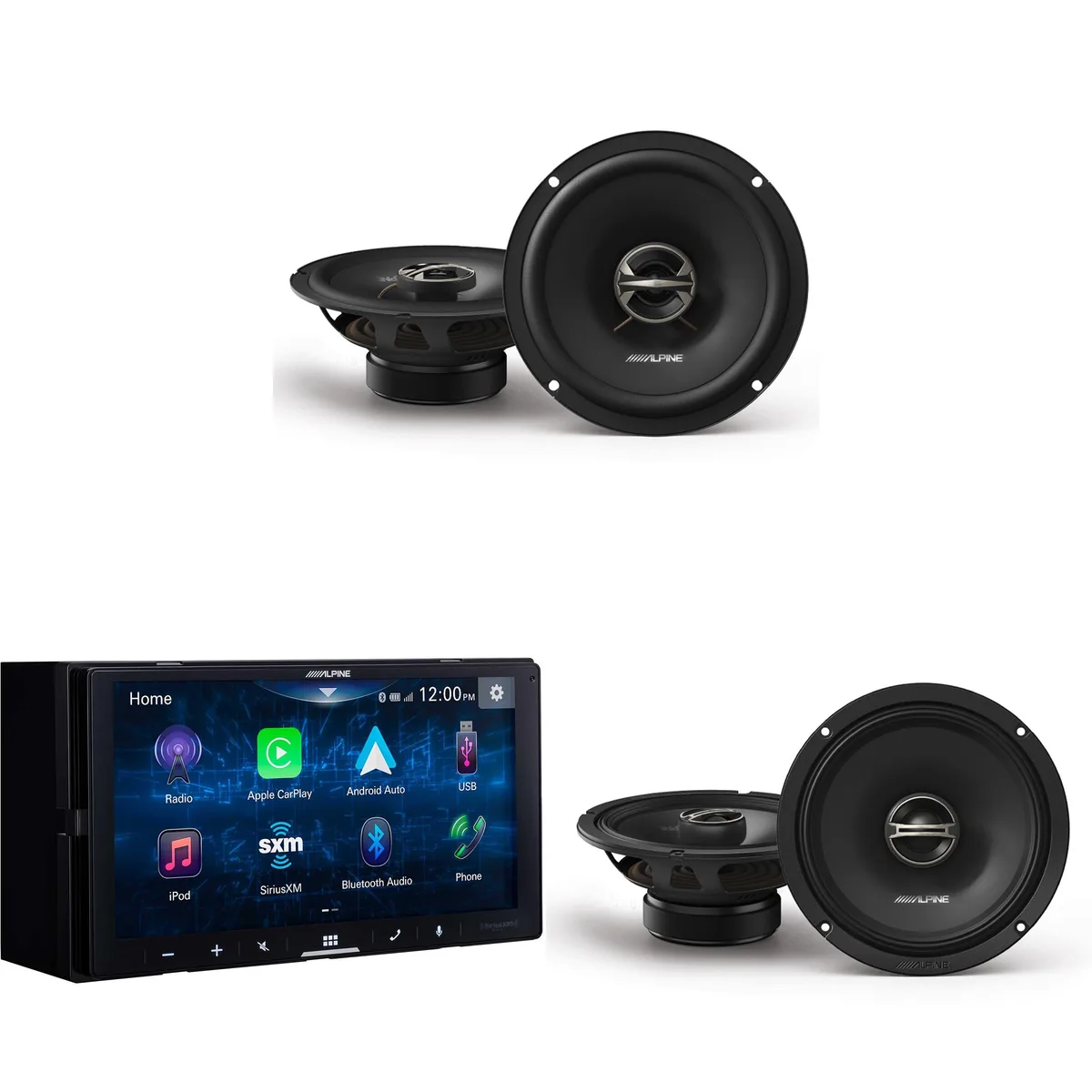 Alpine Alpine ILX-W670 with EL-E65-G and DM-65-G 6.5" Speaker Set — product photo