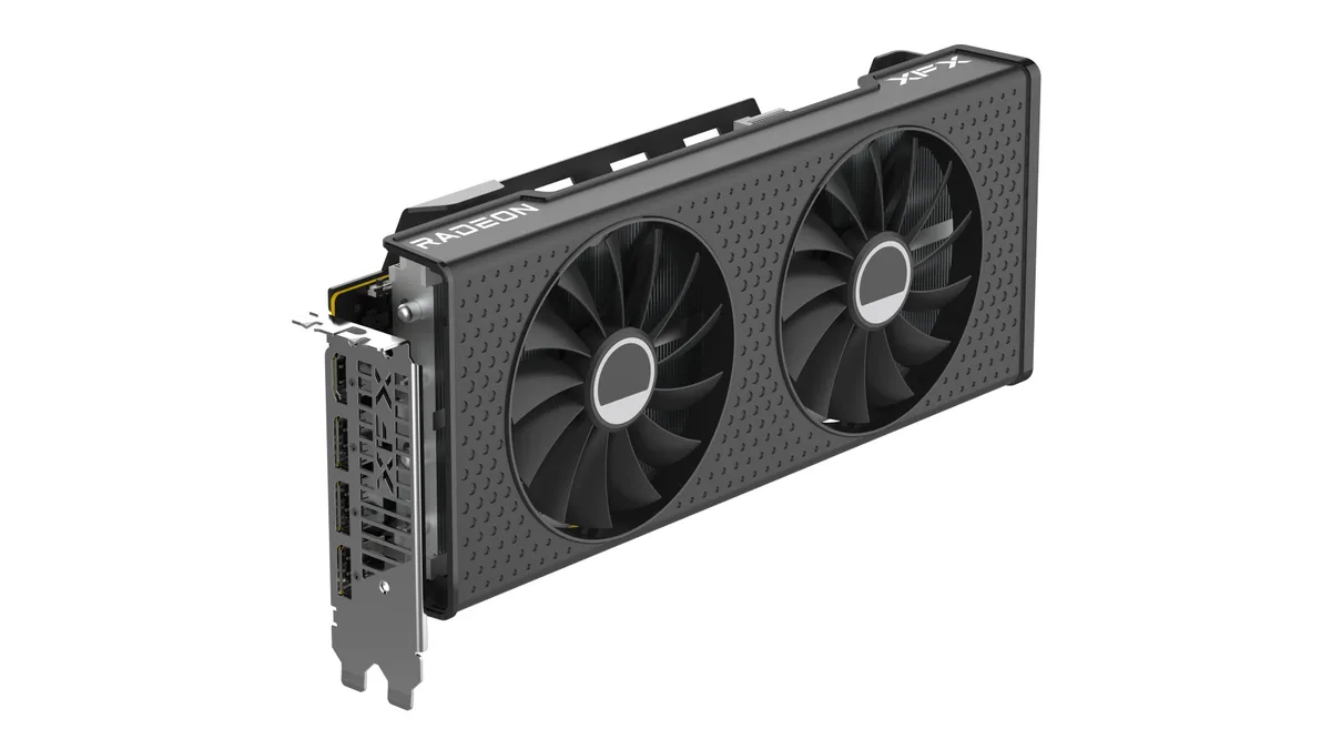 XFX XFX RX-77TSWFTFP Radeon RX 7700 XT 12GB GDDR6 graphics card — product photo