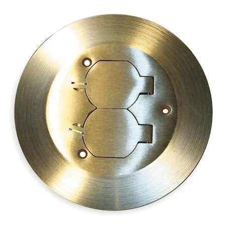 Hubbell Incorporated Hubbell Incorporated SF3925 Brass Floor Box Cover 2 Gang — product photo