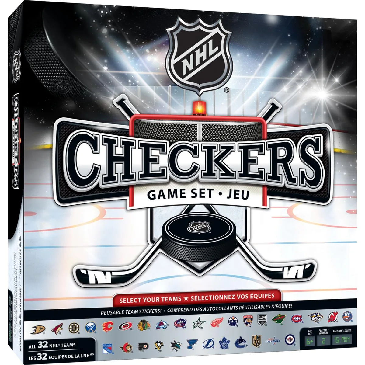 Masterpieces Puzzle Company Masterpieces Puzzle Company NHL League Checkers Game — product photo