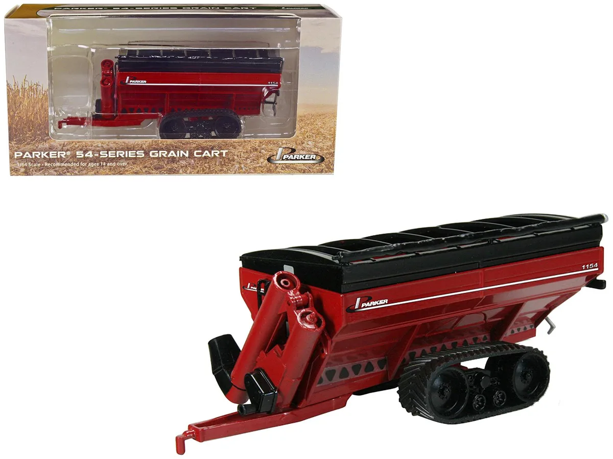 SpecCast Collectibles SpecCast Collectibles Parker 1154 Grain Cart Tracks Red 1/64 Diecast Hobby Collectible — product photo