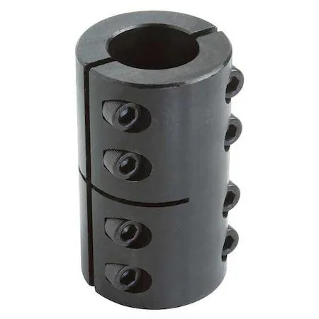 Transparent carbon steel two-piece rigid shaft coupling with clamp design