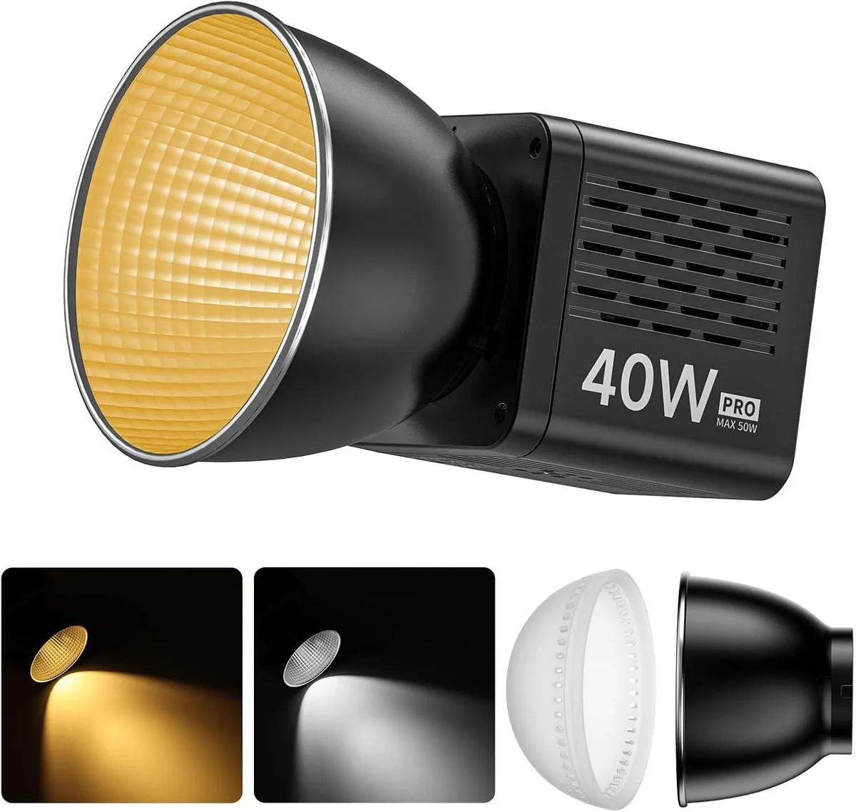 WUQ WUQ L023 40W Pro LED Video Light 3400mAh Battery 2500K-6000K 8 Scenes — product photo