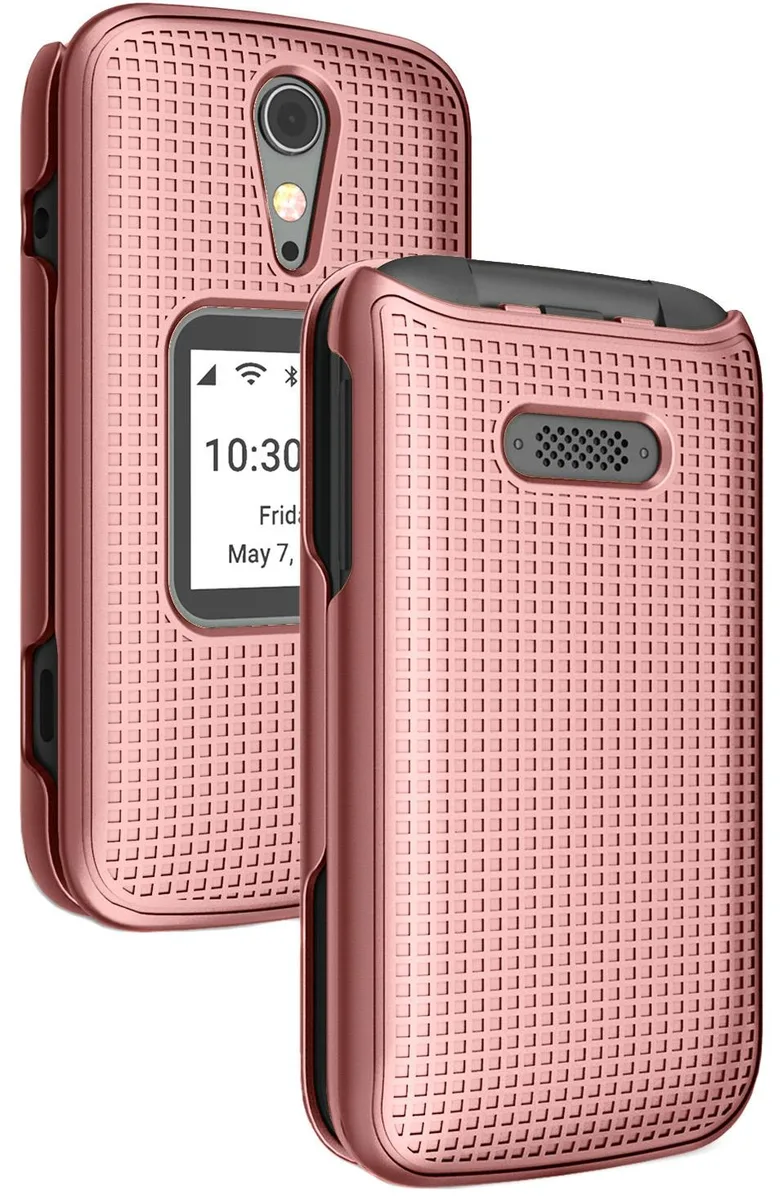 Nakedcellphone Nakedcellphone Grid Case Snap-On Cover Rose Gold for Jitterbug Flip 2 — product photo