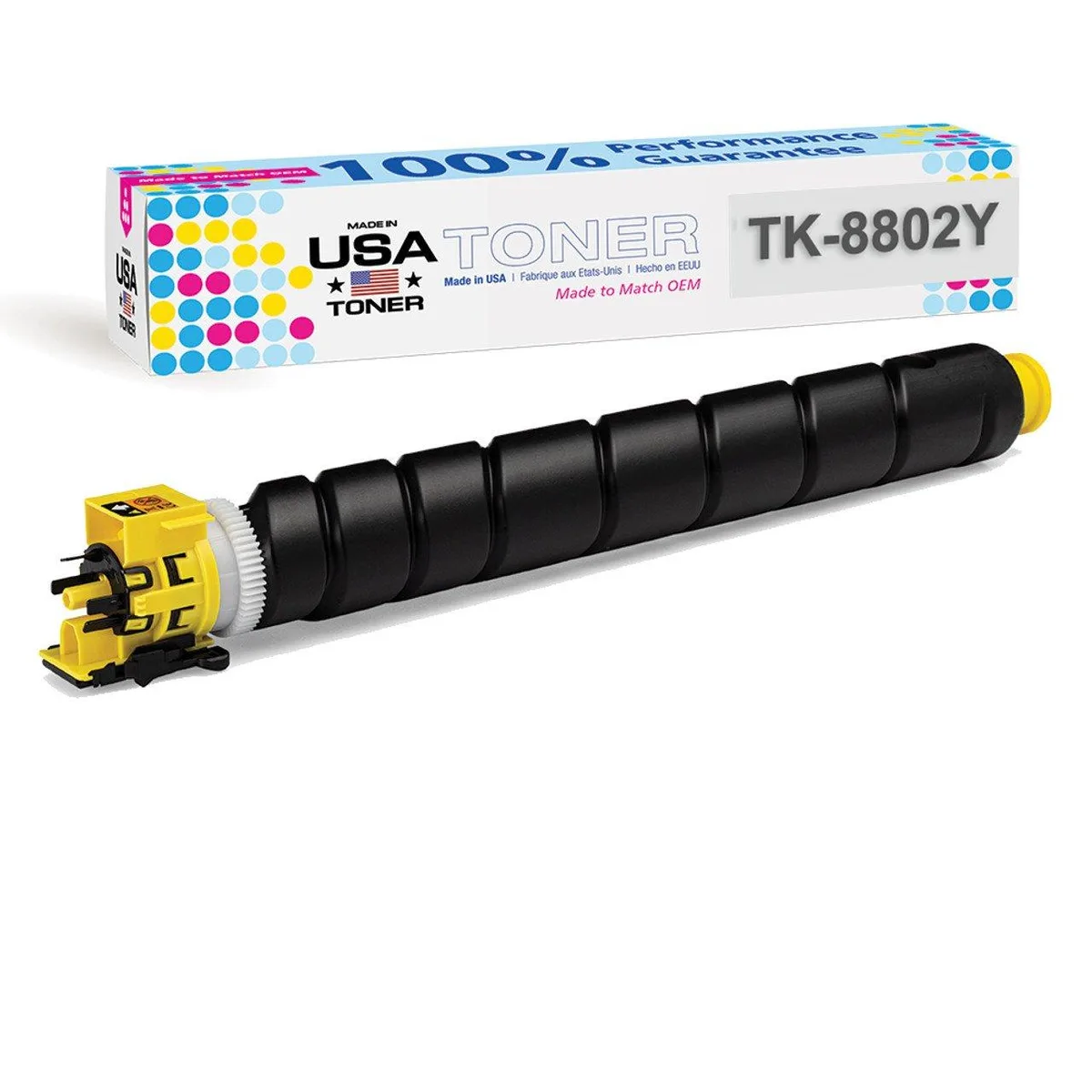 MADE IN USA TONER MADE IN USA TONER TK-8802Y Yellow Toner Cartridge 20000 Pages — product photo