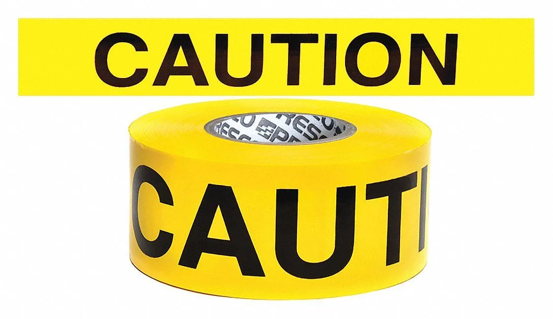 CH HANSON CH HANSON Barricade Tape Caution Yellow 3 3/4 in x 500 ft — product photo