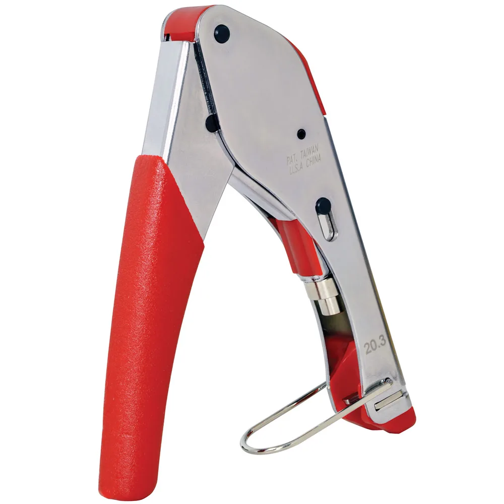 TRANS USA PRODUCTS, INC. TRANS USA PRODUCTS, INC. Heavy Duty Compression Crimp Tool For RG6 Quad Shield Coax Connectors — product photo