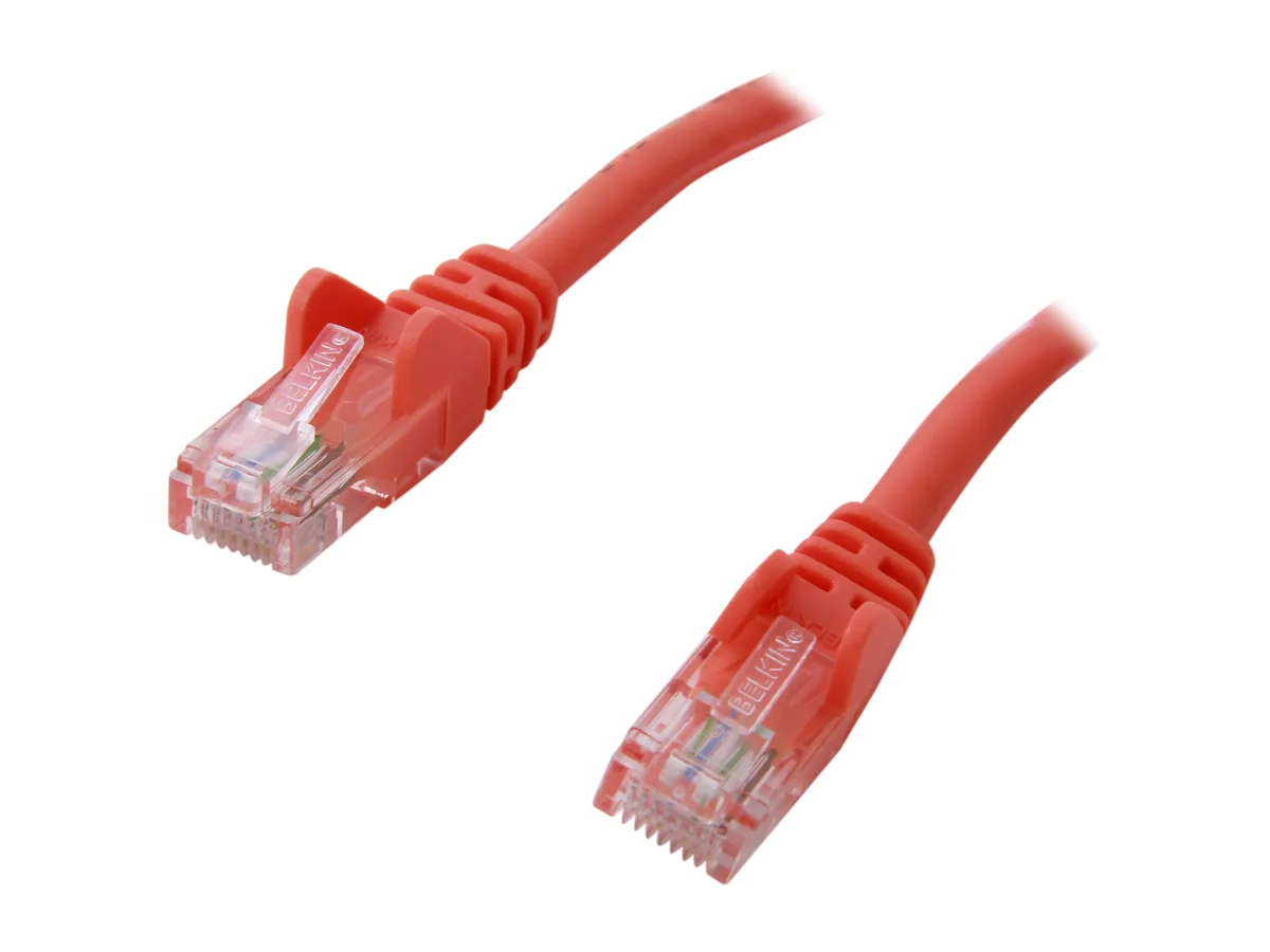 Belkin Belkin A3L791-10-ORG-S Cat5E network ethernet cable 10 ft orange — product photo