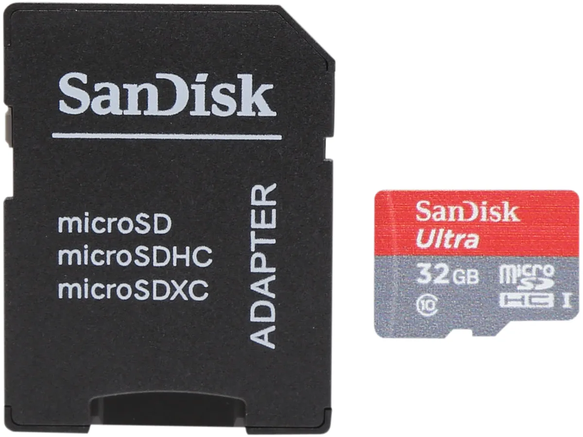 SanDisk SanDisk Ultra 32GB microSDHC SDSDQUIN-032G-G4 memory card — product photo