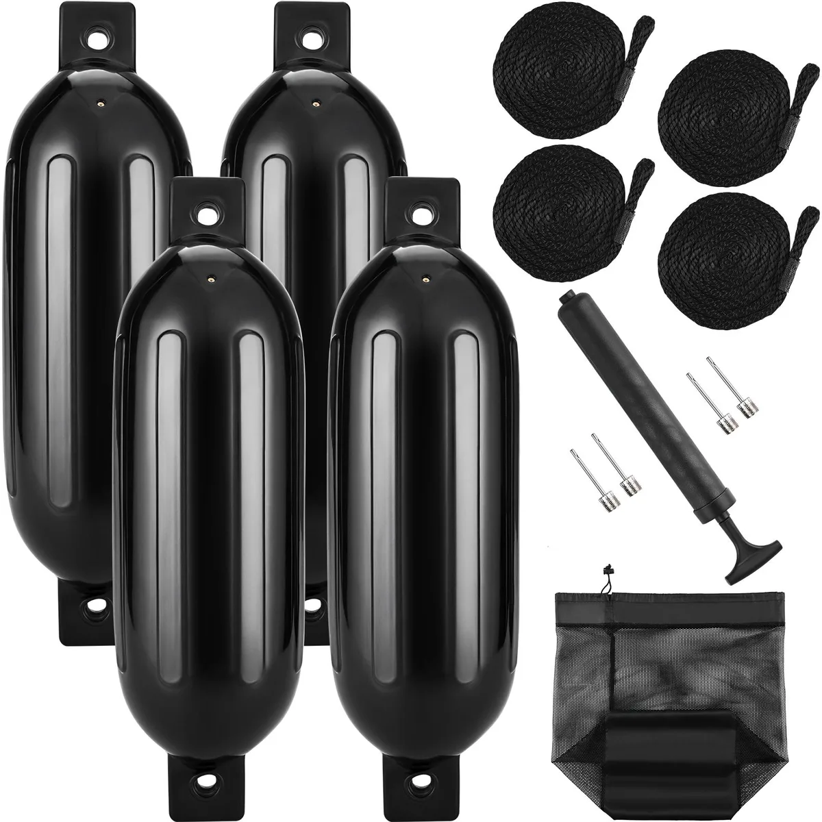 VEVOR VEVOR Boat Fenders 5.5 × 20 inch 4 Pack Black — product photo