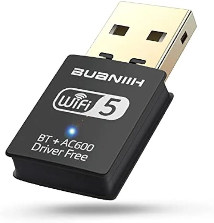 TAURKENAM TAURKENAM 600Mbps Dual Band Wi-Fi Bluetooth 5.0 USB Adapter — product photo
