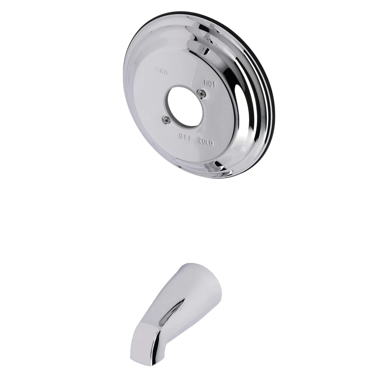 KINGSTON BRASS KINGSTON BRASS KB3631TTLH tub trim without handle polished chrome — product photo