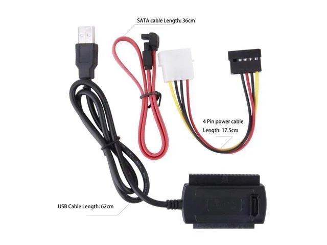 Corn Electronics Corn Electronics SATA/IDE/PATA to USB 2.0 Adapter Cable for 2.5/3.5 Hard Drive — product photo