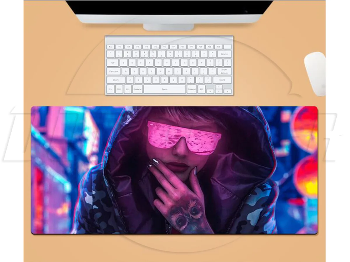 sakose sakose Cyberpunk 2077 Extended 2XL mouse pad Space Gray 35.40 x 15.70 x .12 — product photo