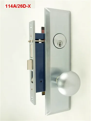 MAXTECH MAXTECH LKMT1033BX-26DR Mortise Entry Door Lock Satin Chrome 26D Right Hand — product photo