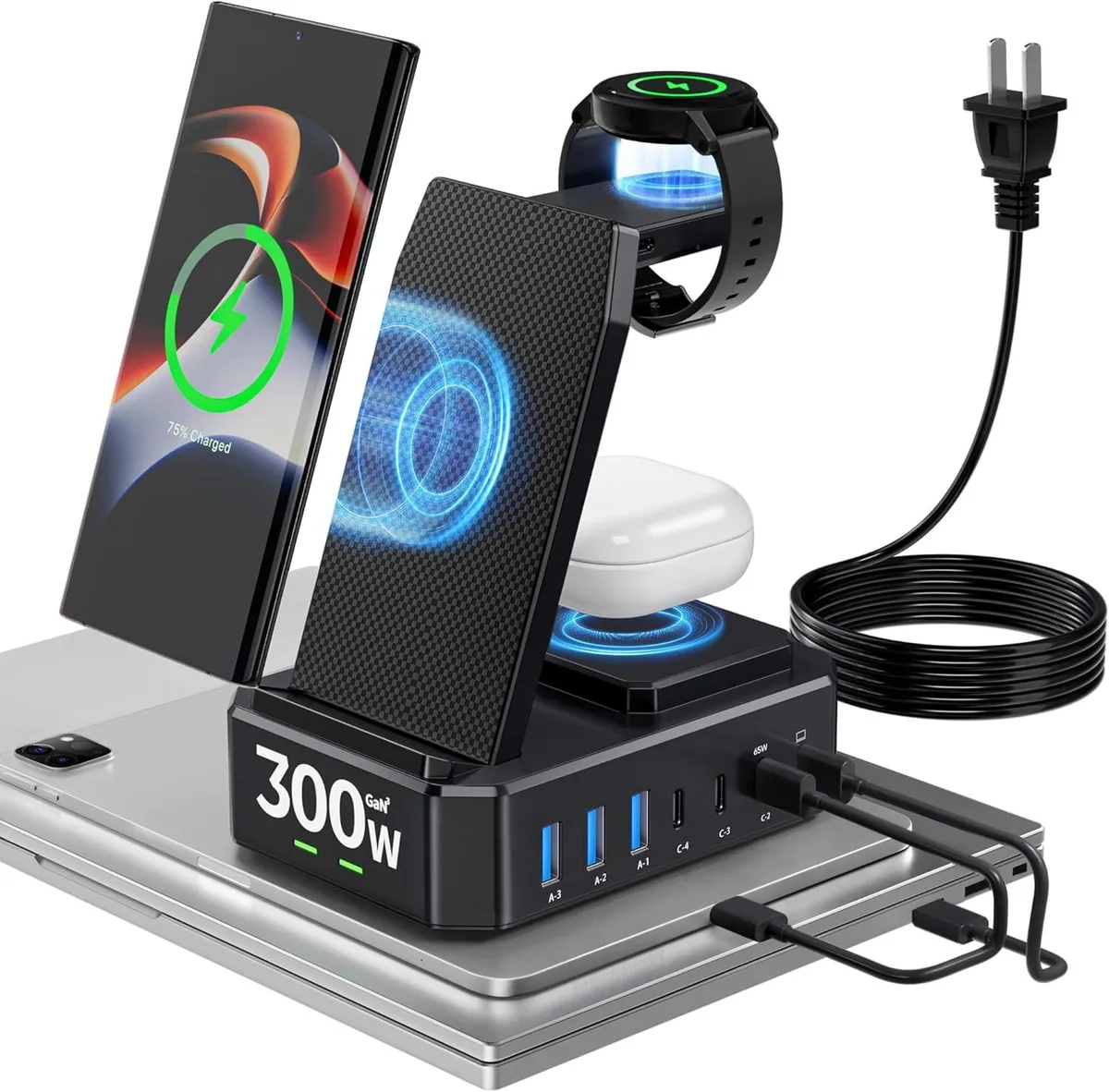 FLEANE FLEANE 10-in-1 Wireless Charging Station 300W 65W USB-C Charger — product photo