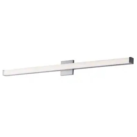 Satin nickel 48 inch vanity light bar with single LED module