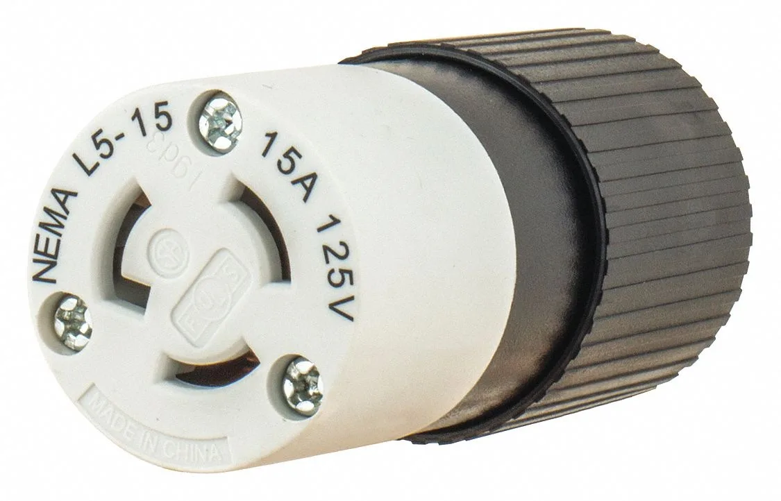 Bryant Bryant 4732NC Locking Connector L5-15R 15 A 125V AC 2 Pole wire cap connector — product photo