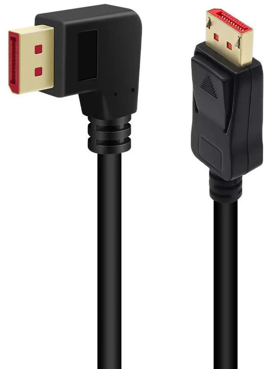 Vszerda Vszerda DisplayPort 1.4 cable 90 degree male to male 1.8 m — product photo