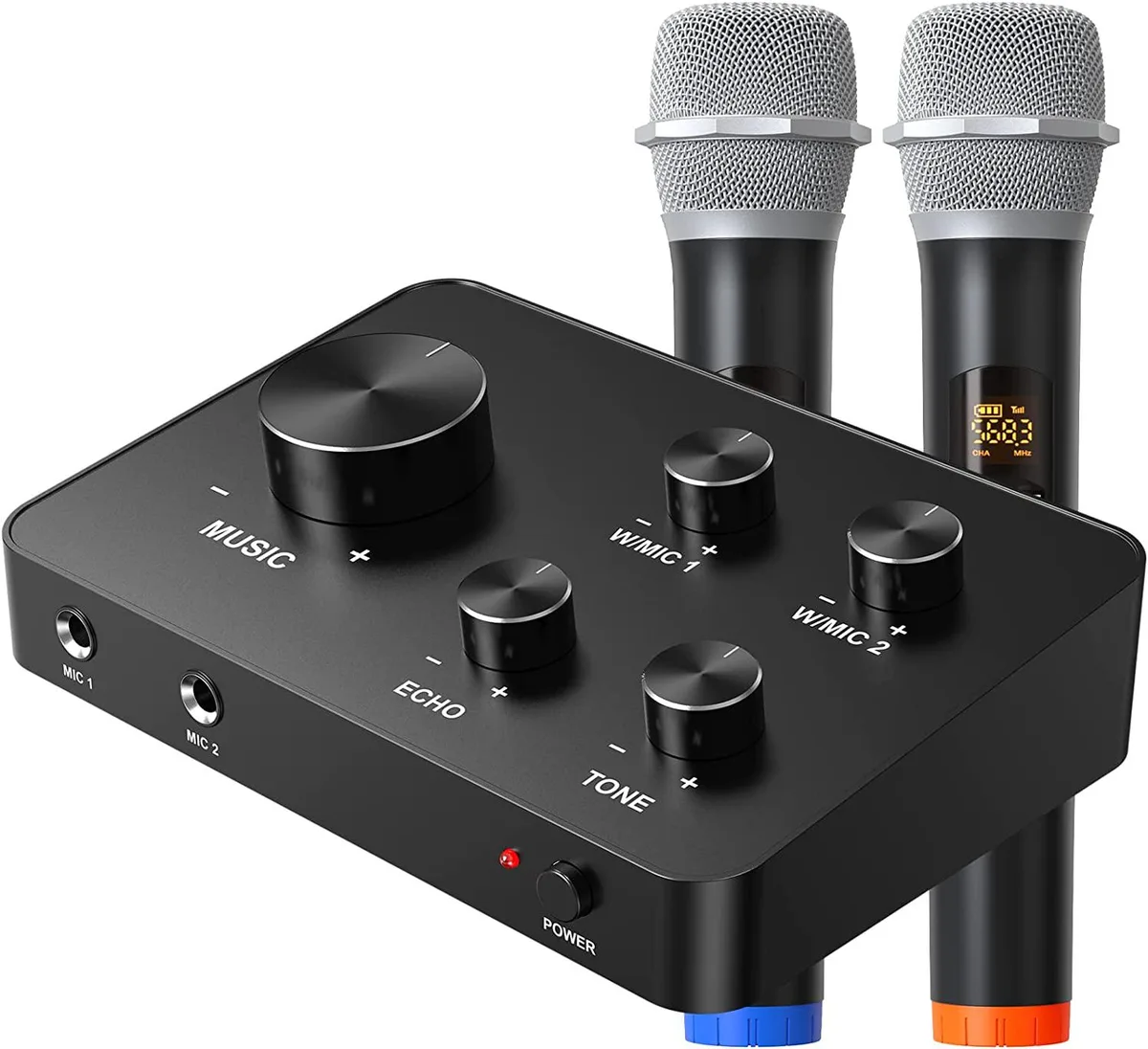 DigitNow! DigitNow! K201 karaoke system with dual UHF wireless mic — product photo