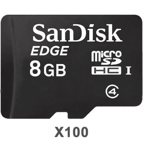 SanDisk SanDisk Edge 8GB microSDHC Class 4 100-pack — product photo