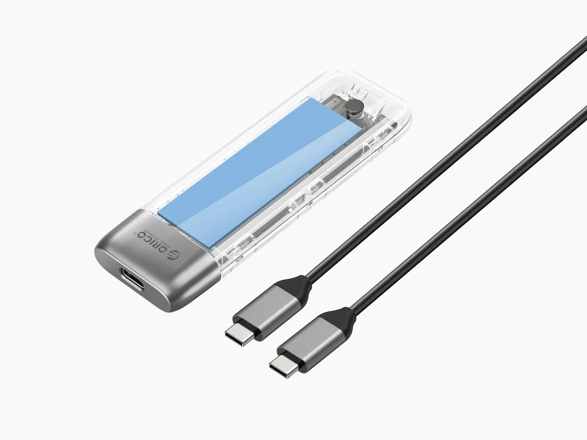 Orico Orico TXM2 M.2 SATA/NVMe Enclosure USB 3.1 Type-C Transparent — product photo