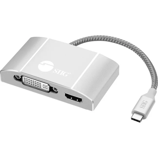 SIIG, Inc SIIG, Inc CB-TC0911-S1 docking station 60W PD HDMI DVI VGA 4K 30Hz 1080p 60Hz — product photo