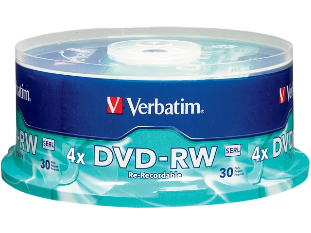 VERBATIM VERBATIM 95179 DVD-RW 4.7GB 4X 30 spindle — product photo