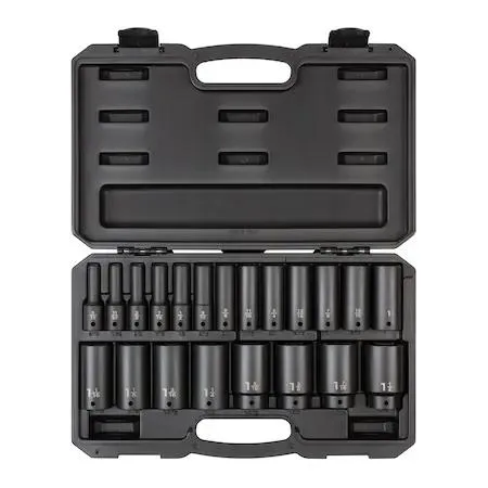 TEKTON TEKTON 92306 1/2 Inch Drive Deep 6-Point Impact Socket Set 21-Piece — product photo