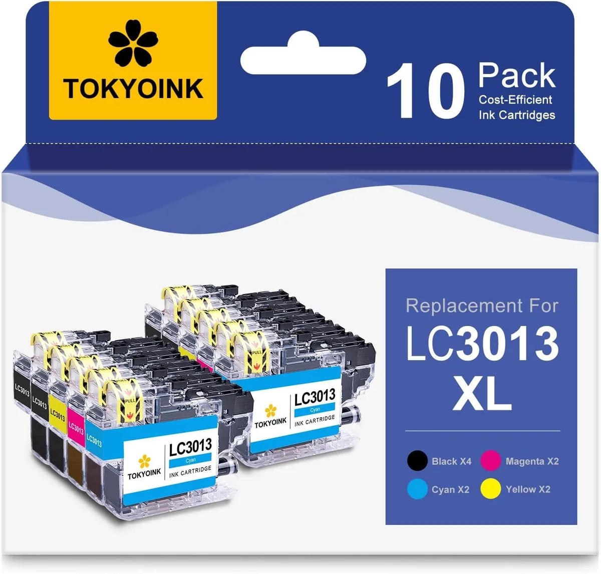 NuoTo NuoTo LC3013XL 10-pack ink cartridges BK/C/M/Y — product photo