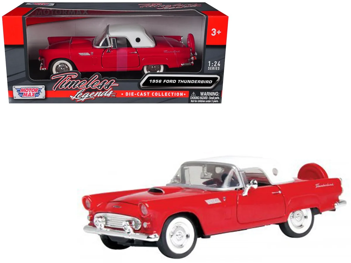 MOTORMAX MOTORMAX 1956 Ford Thunderbird Red 1/24 Diecast Car — product photo